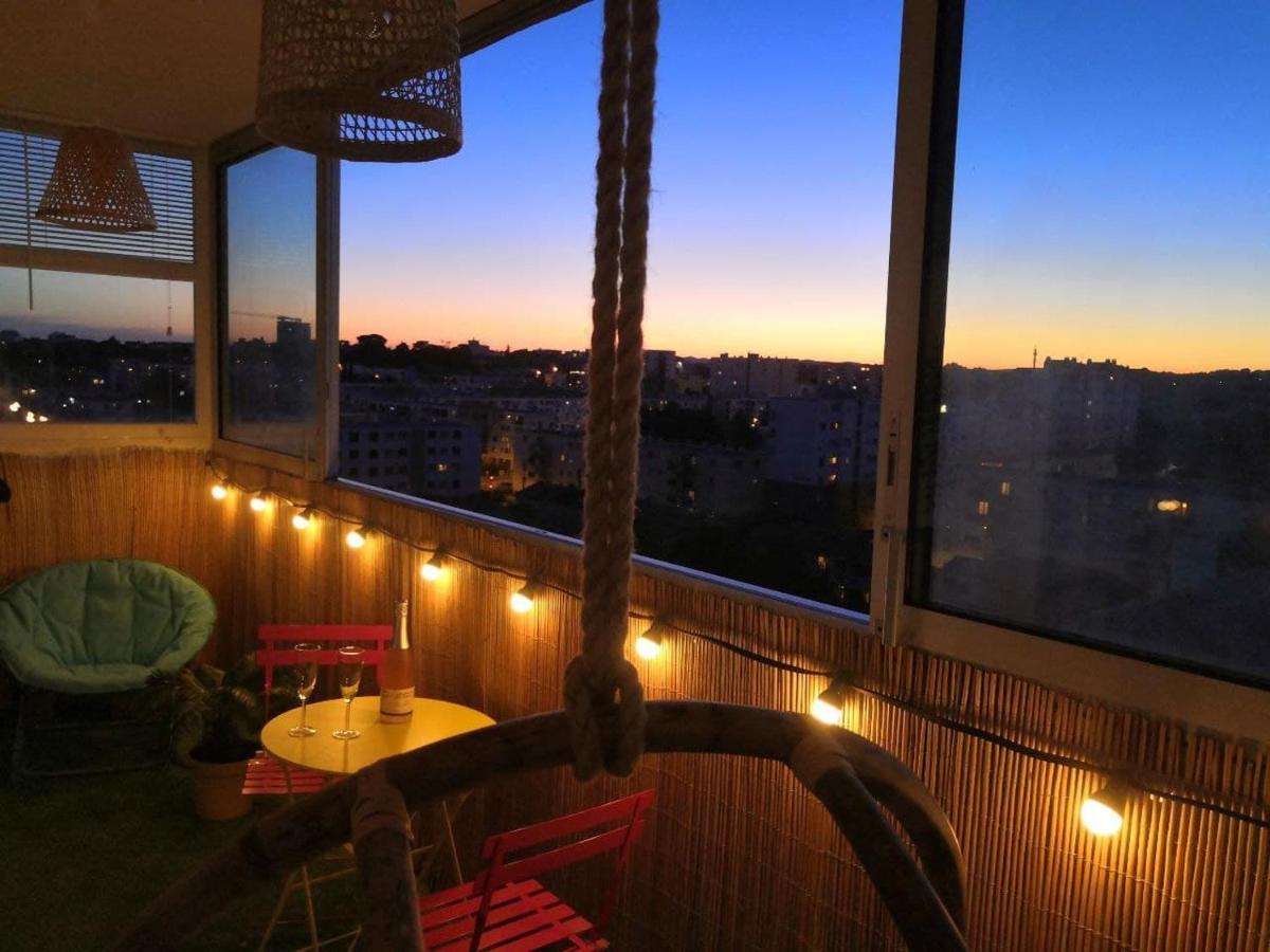 Nid Panoramique VUE WOW ! SPAdéco - LoungeZEN - Terrasse ensoleillée - arrivée autonome - Netflix - emplacement idéal - Lumineux - rénové à neuf - Wifi Fibre - Montpellier Exterior foto